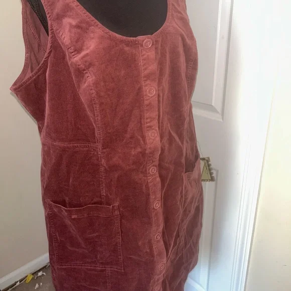 Torrid Burgundy Corduroy Dress - Picture 4 of 6